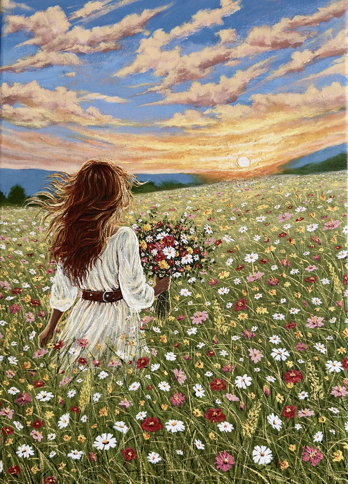Imagen de El camino se abre de Elena Adele Dmitrenko, hecho de acrílico impasto sobre lienzo, medio Pintura, de Polonia, parte de la serie Momentos para siempre, con un precio de $1280
