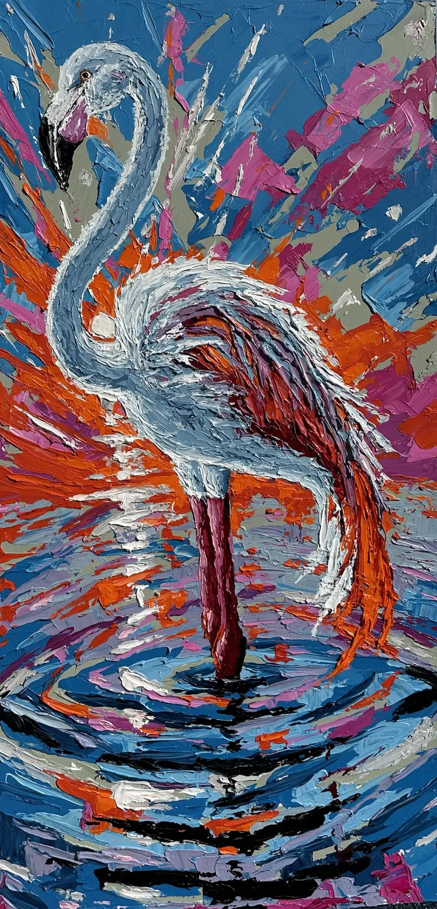 Imagen de Colorful Flamingo de Elena Adele Dmitrenko, parte de la serie Florida Style