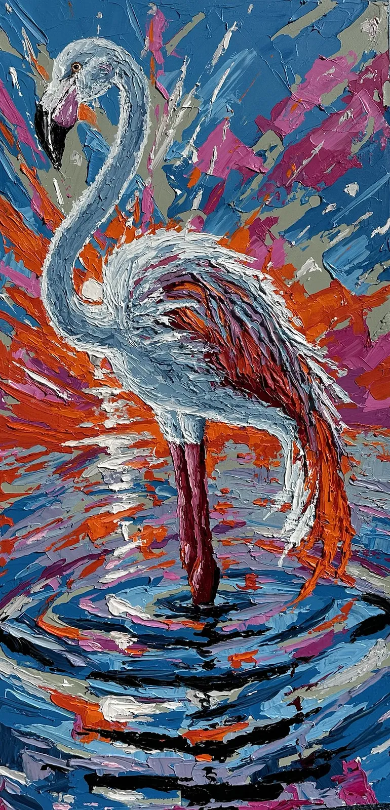 Imagen de Colorful Flamingo de Elena Adele Dmitrenko, parte de la serie Florida Style