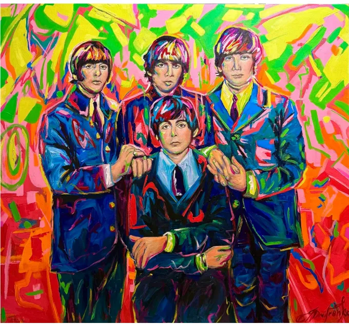 Imagen de Beatles de Elena Adele Dmitrenko, parte de la serie Retrato's