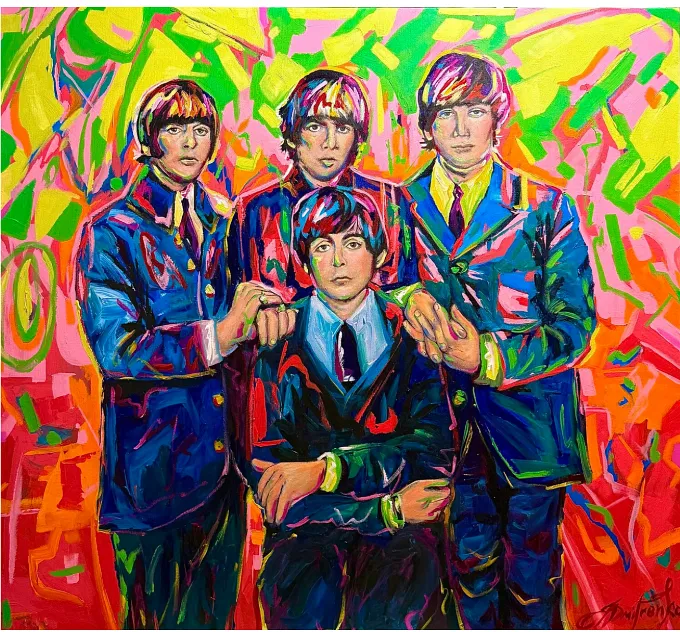 Image of Beatles by Elena Adele Dmitrenko, part of the Portrait's series