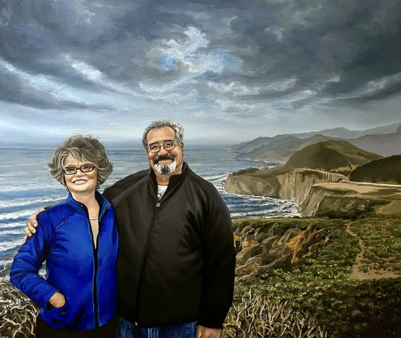 Image of Commission Couple Portrait by Elena Adele Dmitrenko, part of the Portrait's series