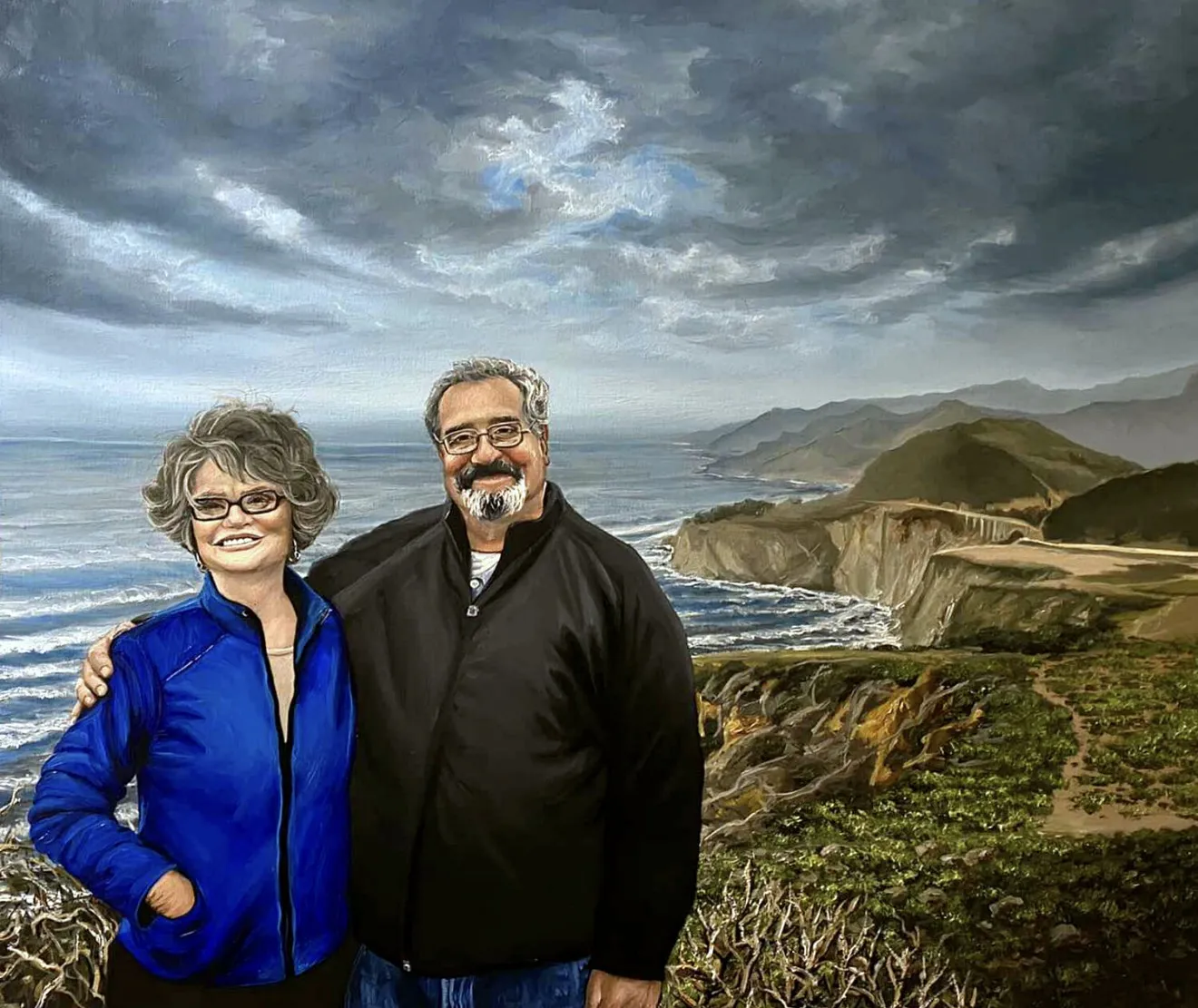 Imagen de Retrato de pareja por encargo de Elena Adele Dmitrenko, parte de la serie Retrato's